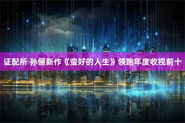 证配所 孙俪新作《蛮好的人生》领跑年度收视前十