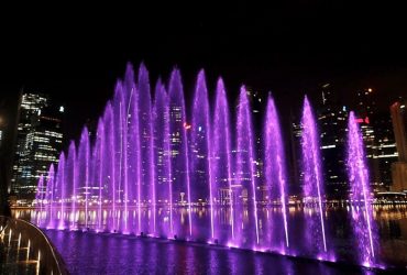 新加坡免费景点：MBS水幕灯光秀